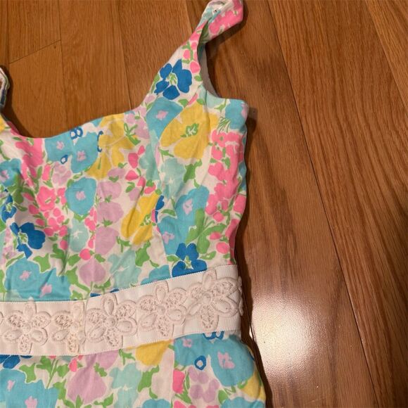 Lilly Pulitzer Serena Dress Spring Fling Floral Knee Length Sleeveless - Picture 3 of 5